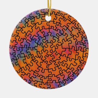 Jigsaw Puzzle Keramikornament