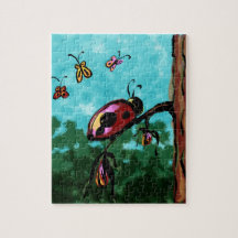 Jigsaw Puzzle, Ladybug, wir haben Branch Painting