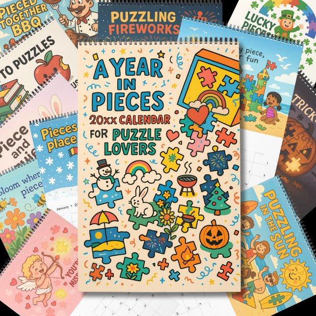 Jigsaw Puzzle Liebhaber Geschenk A Year in Pieces  Kalender (Von Creator hochgeladen)