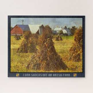 Jigsaw Puzzle Maisschocks Dock an Amish Farm