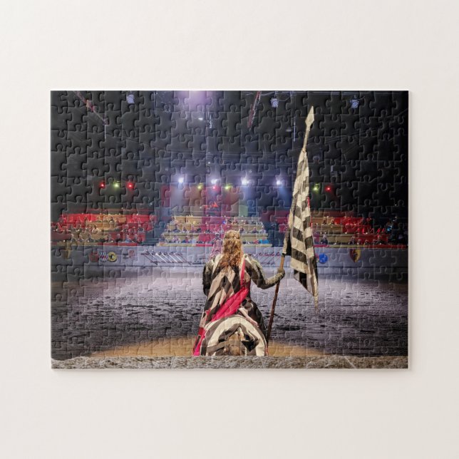 Jigsaw Puzzle - Mittelalterlicher Ritter am Pferd (Horizontal)