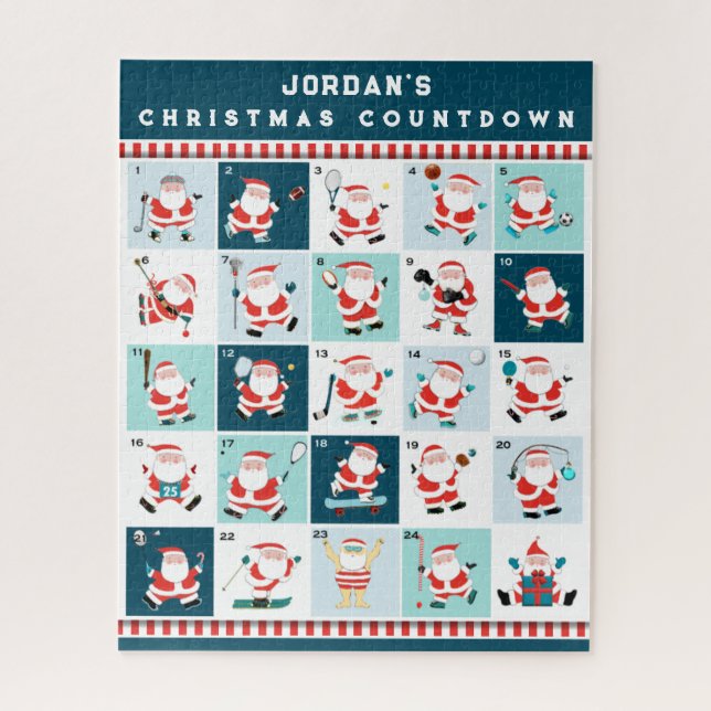 Jigsaw Puzzle - personalisierter Weihnachtsrat (Vertikal)