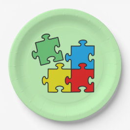 Jigsaw Puzzle Pieces Design Paper Teller
