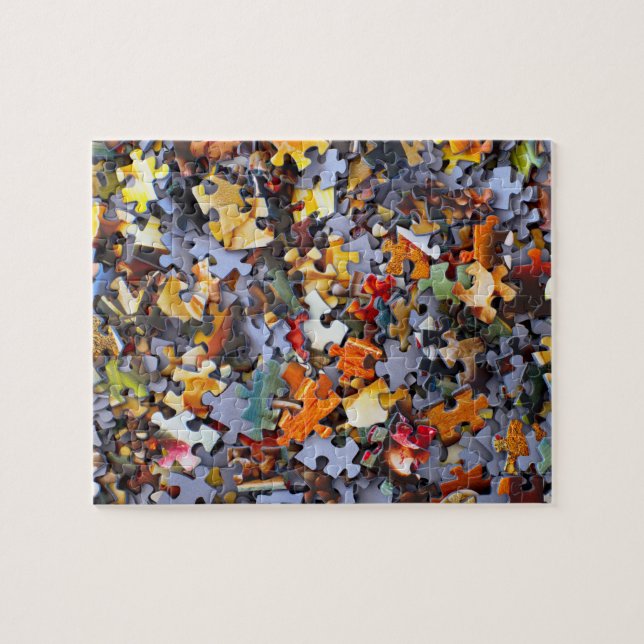 Jigsaw Puzzle Pieces Foto Funny (Horizontal)