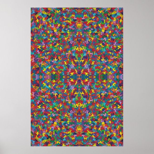 Jigsaw Puzzle Pieces Poster (Vorne)
