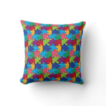 Jigsaw Puzzle Pieces Throw Kissen