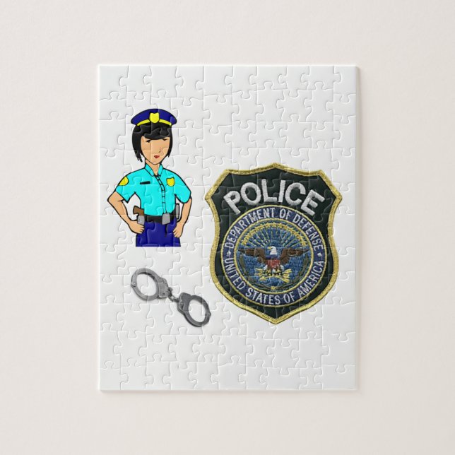 Jigsaw Puzzle Police Woman (Vertikal)