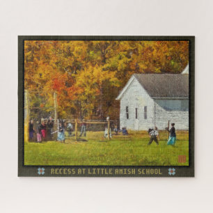 Jigsaw Puzzle Recule À Little Amish School