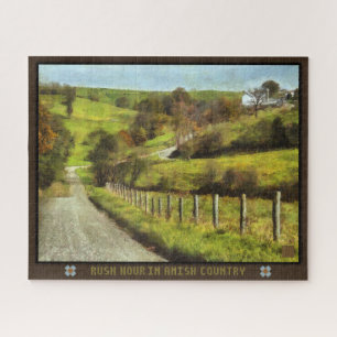 Jigsaw Puzzle Rush Hour in Amish Country