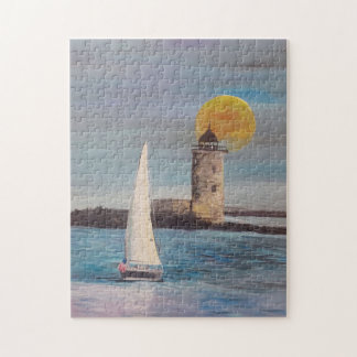 Jigsaw Puzzle Sailing Boot by JP Denyer