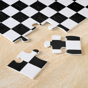 Jigsaw Puzzle, Schwarz-Weiß-Karo