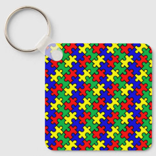 Jigsaw Puzzle Seamless Pattern-22675 Schlüsselanhänger