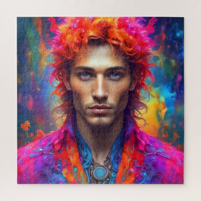 Jigsaw Puzzle Sets d'un portrait d'homme (Vertical)