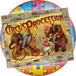 JIGSAW PUZZLE - Vintages Zirkusposter an der Ziege<br><div class="desc">Ein Vintages Circus Poster (ca. 1888),  wie es in seiner Zeit an einer Ziegelwand angebracht worden sein könnte. Dieses Rätsel sollte Spaß machen,  zusammenzusetzen,  die Ziegelwand sollte es zu einer Herausforderung machen. Das gilt am besten bei rechteckigen Puzzles,  außer den 20" bis 30". Viel Spaß!</div>