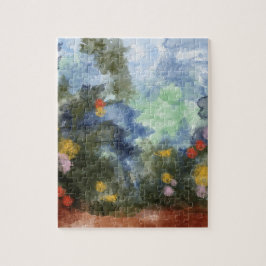 Jigsaw Puzzle, Wasserfarbe des Wasserfalls