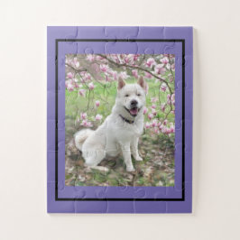 Jigsaw Puzzle White Akita