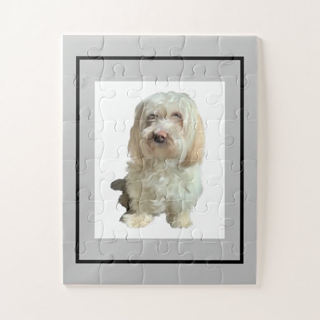 Jigsaw Puzzle White Dog (Vertikal)
