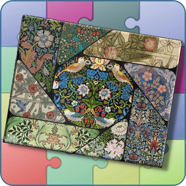 JIGSAW PUZZLE - William Morris Neuf Images Collage (Créateur téléchargé)