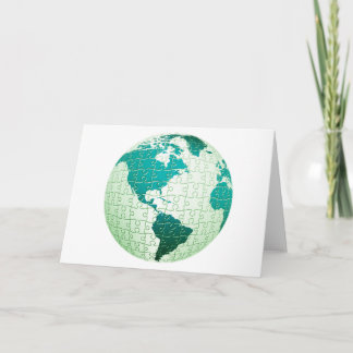 Jigsaw Puzzle World Grußkarte Karte