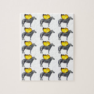 Jigsaw Puzzle Zebras à ailes 8" x 10" (110 pièces)