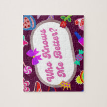 Jigsaw Puzzles – Cute Retro Typography Design for