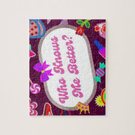 Jigsaw Puzzles – Cute Retro Typography Design for