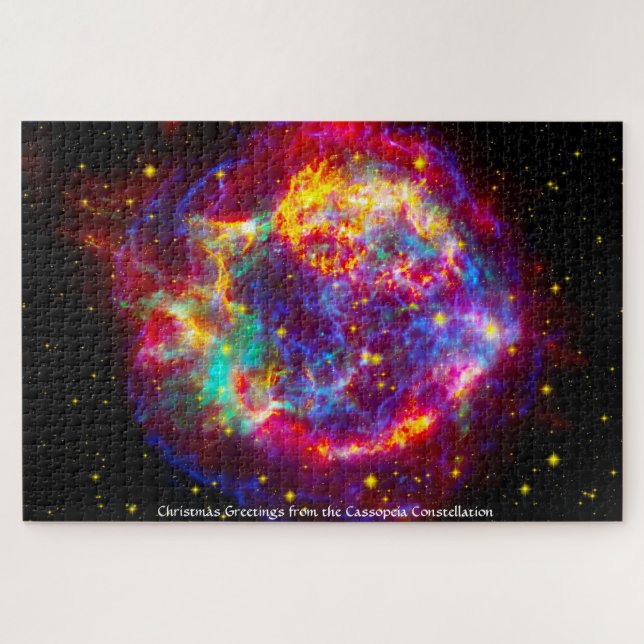 Jigsaw-Puzzles des Sternbilds Cassiopeia. Jigsaw-P (Horizontal)