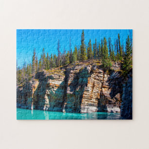 Jigsaws Athabasca River Jasper Canada.