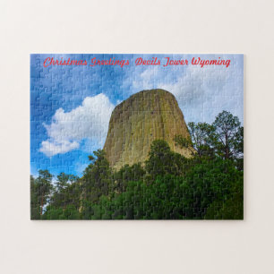 Jigsaws Devils Tower Wyoming USA.