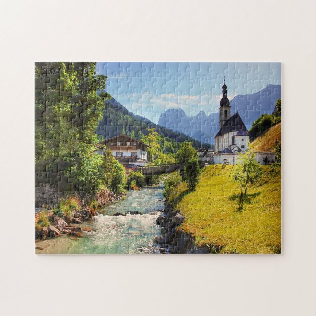 Jigsaws Ramsau Kirche Oberbayern. (Horizontal)