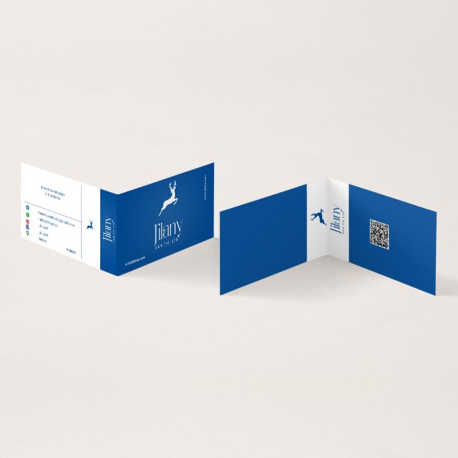 JILANY FOLGE Business Card Visitenkarten (Innenseite und Außenseite)