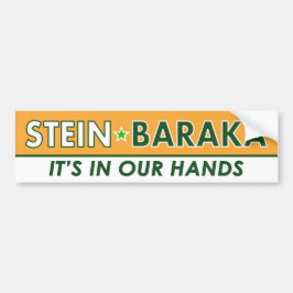 Jill Stein/Baraka - grüner Party-Autoaufkleber Autoaufkleber
