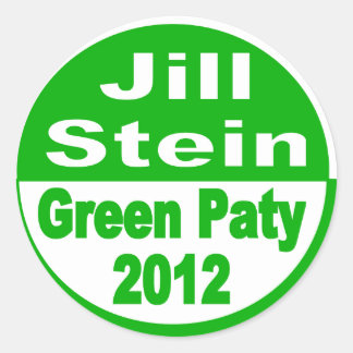 Jill Stein für Präsident des Grünen Party 2012 Runder Aufkleber