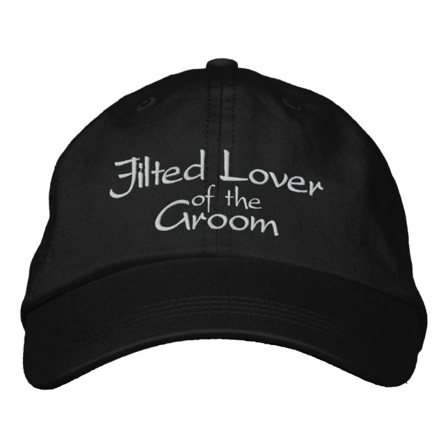 Jilted Lover der bestickten Groom-Hochzeitskappe Bestickte Baseballkappe (Vorderseite)