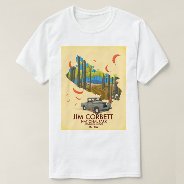 Jim Corbett National Park, Uttarakhand State T-Shirt (Design vorne)