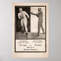 Jim Jeffries gegen Jack Johnson Werbeaktion 1910