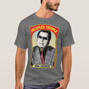 Jim Jones Peoples Temple Retro Style Fan Design T-Shirt