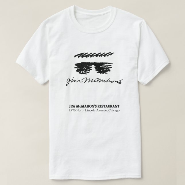 Jim McMahon's Restaurant, Chicago, IL T-Shirt (Design vorne)