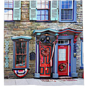 Jim Thorpe PA - Extravagante Türen und Fenster Duschvorhang