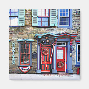 Jim Thorpe PA - Extravagante Türen und Fenster Magnet