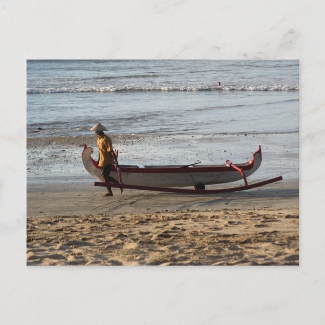 Jimbaran Beach Postcard Postkarte (Vorderseite)