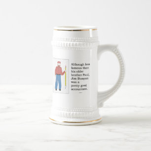 JimBunyan -- legendärer Buchhalter Bierglas