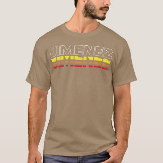 Jimenez Vorname Lustig Vintage Sonnenuntergang Jim T-Shirt
