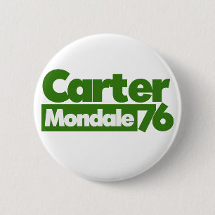 Jimmy Carter 76 Carter Mondale Retro-Politik Button