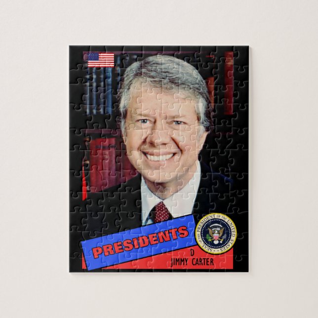 Jimmy Carter Baseball Card (Vertikal)