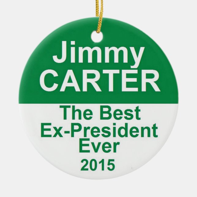 JIMMY CARTER KERAMIK ORNAMENT (Vorne)
