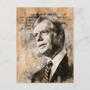 Jimmy Carter Postkarte