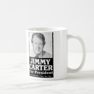 Jimmy Carter Schwarz-Weiß bedrängt Kaffeetasse