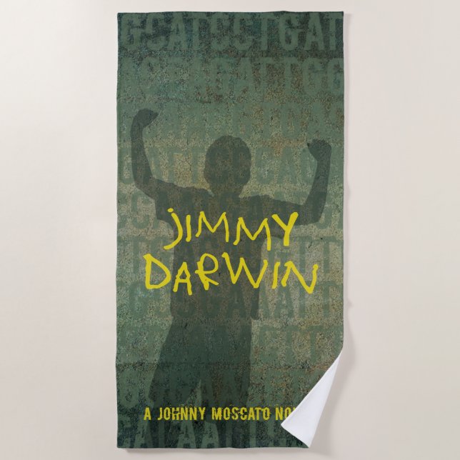Jimmy Darwin Buchcover Strandtuch (Vorderseite)