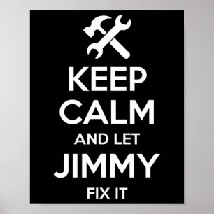 Jimmy Fix Zitat Funny Birthday Personalisiert Name Poster